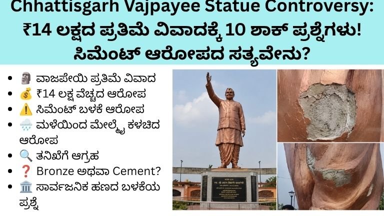 Chhattisgarh Vajpayee Statue Controversy