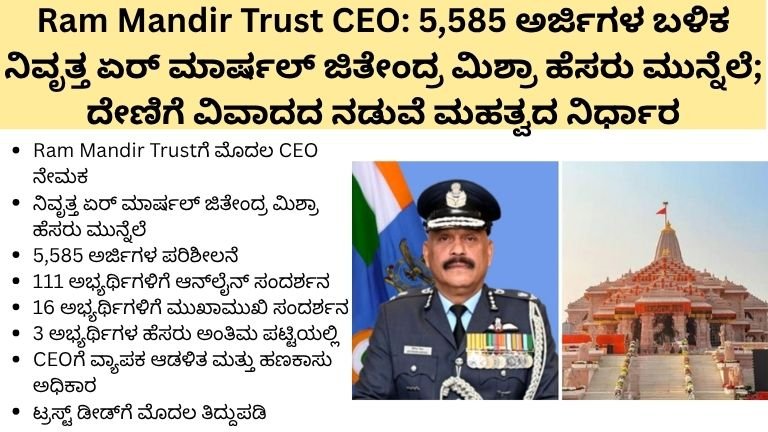 Ram Mandir Trust CEO